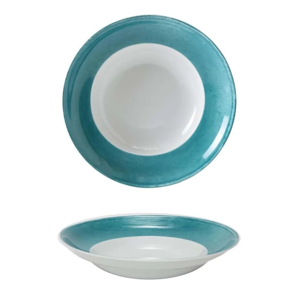 Set 6 Piatti Pasta Bowl Matiz Verdi Ø 27 cm MEDRI