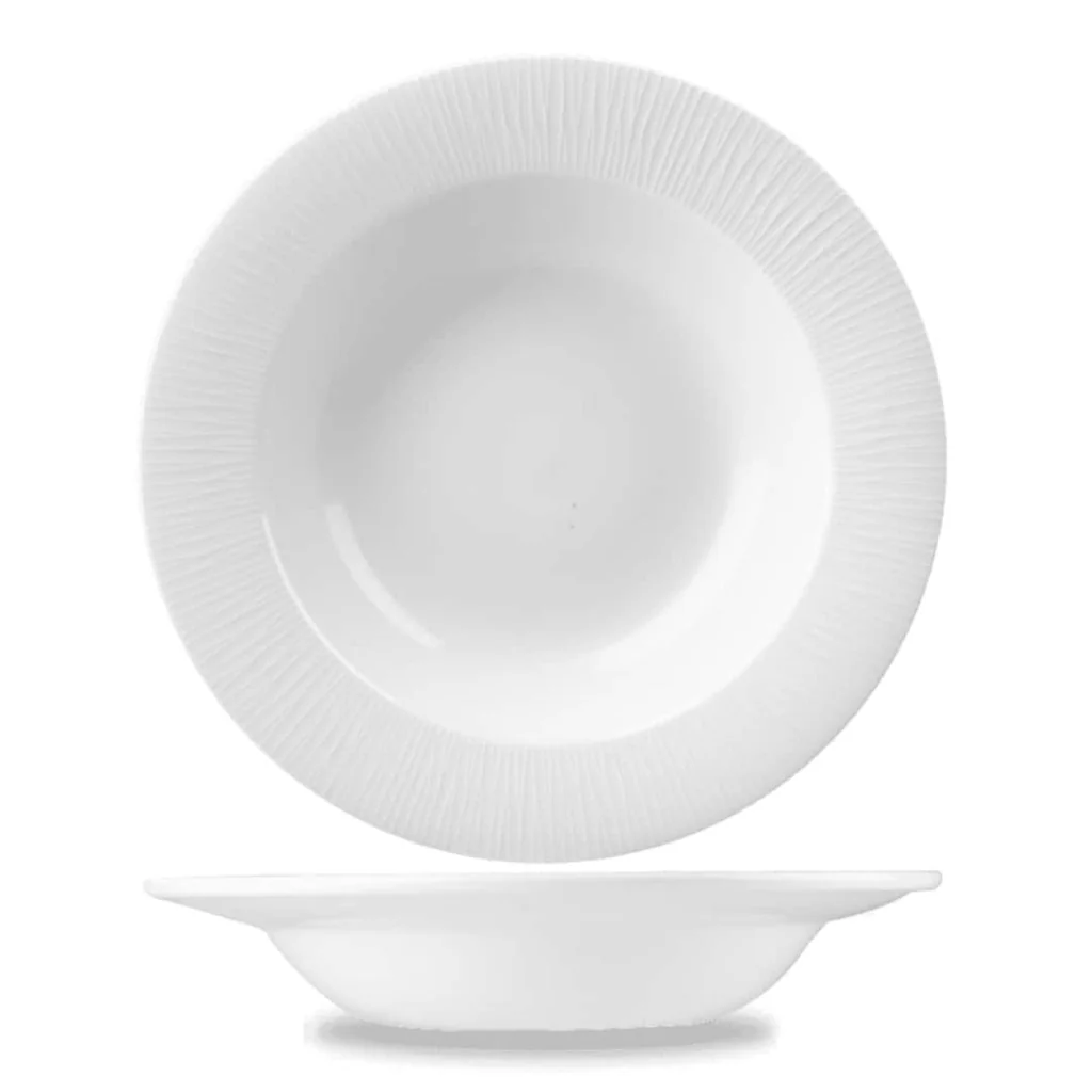 Piatto Pasta Bowl Bamboo Bianco ø 24,9 cm CHURCHILL