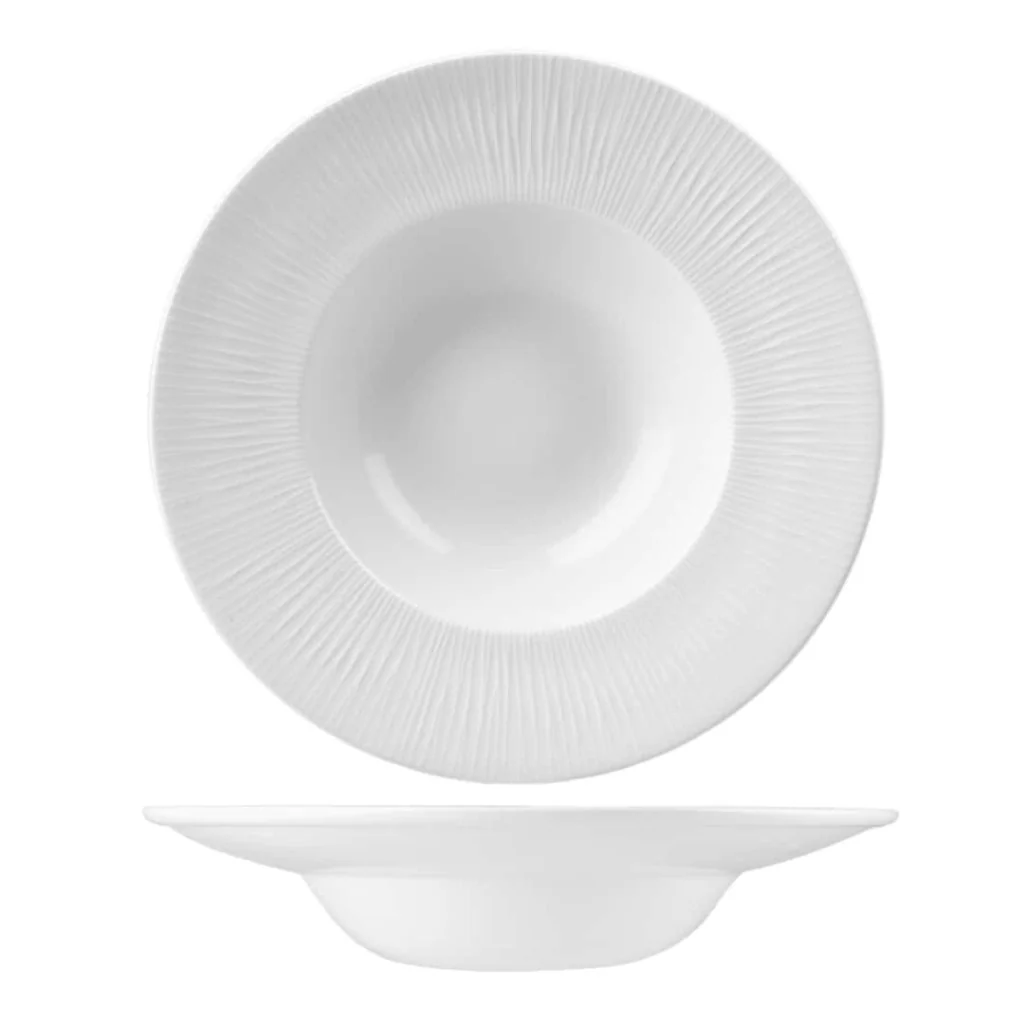 Piatto Pasta Bowl Bamboo Bianco ø 24 cm CHURCHILL