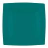 Piatti Dessert Nice Verdi Teal Green 18x18 cm 25pz GOLD PLAST