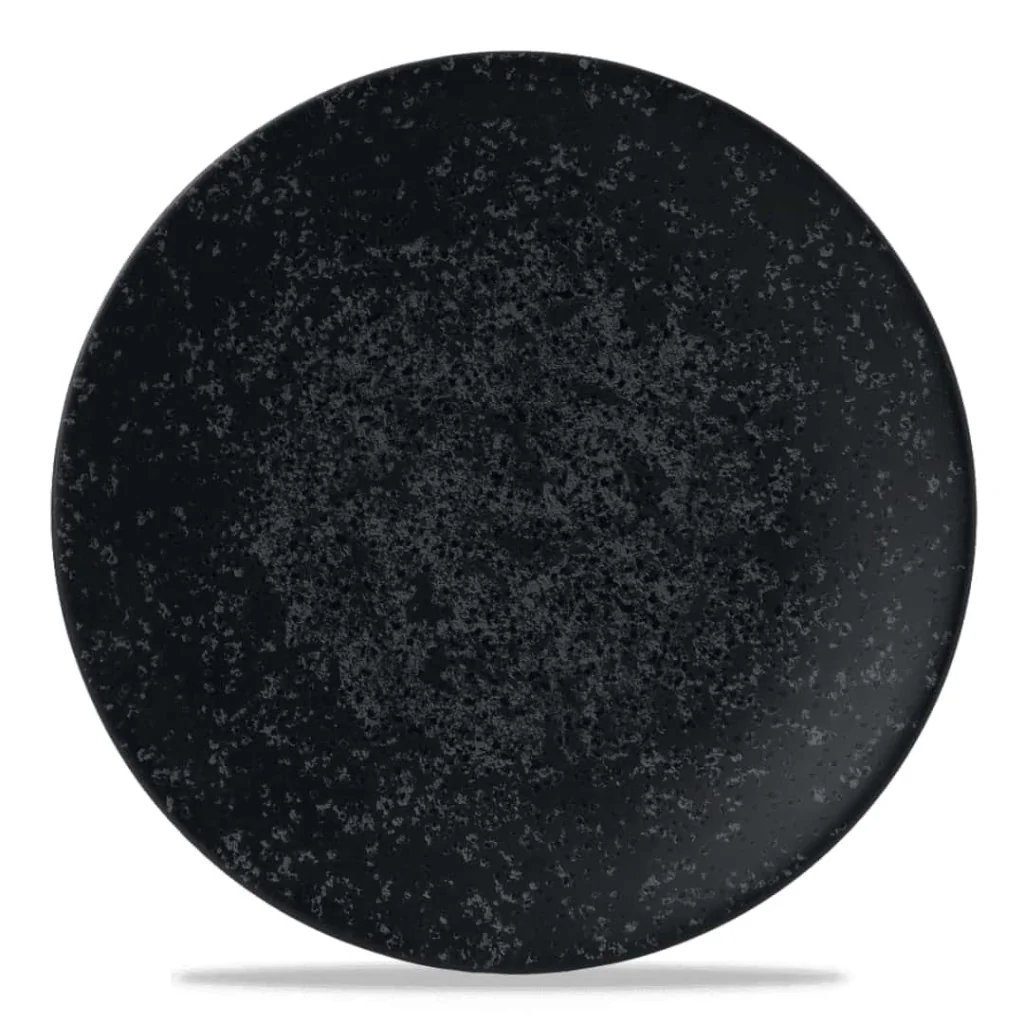 Piatto Piano Coupe Menu Shades Caldera Ash Black ø 29 cm