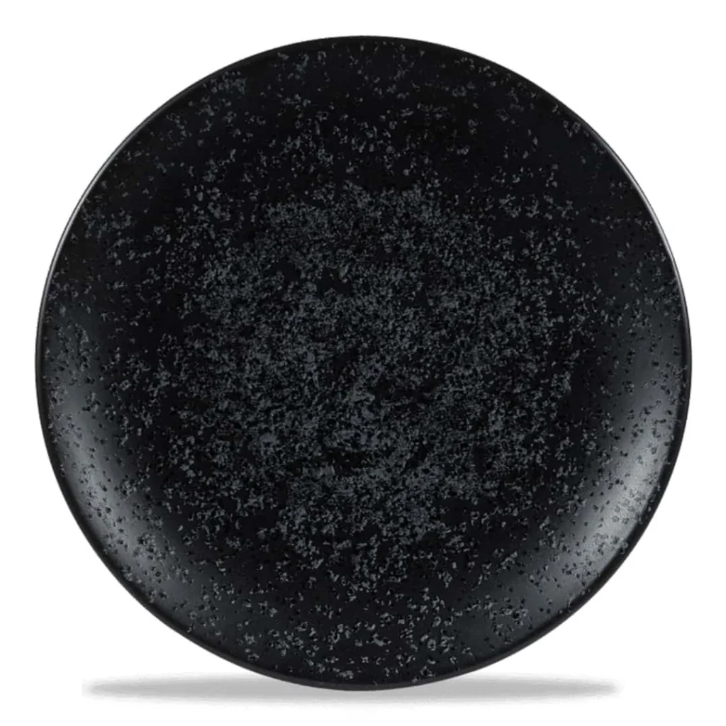 Piatto Piano Menu Shades Caldera Ash Black ø 15,5 cm CHURCHILL