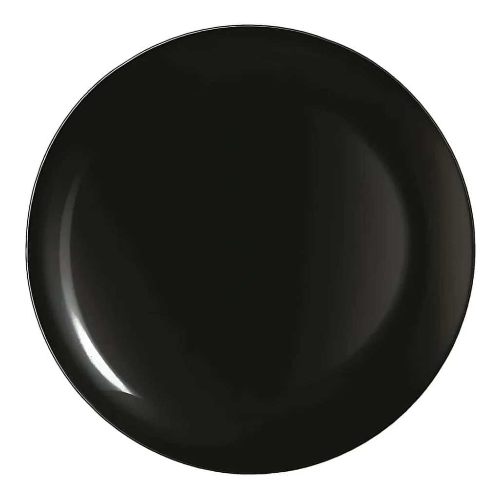 Piatto Piano Evolutions Black Nero ø 25 cm ARCOROC