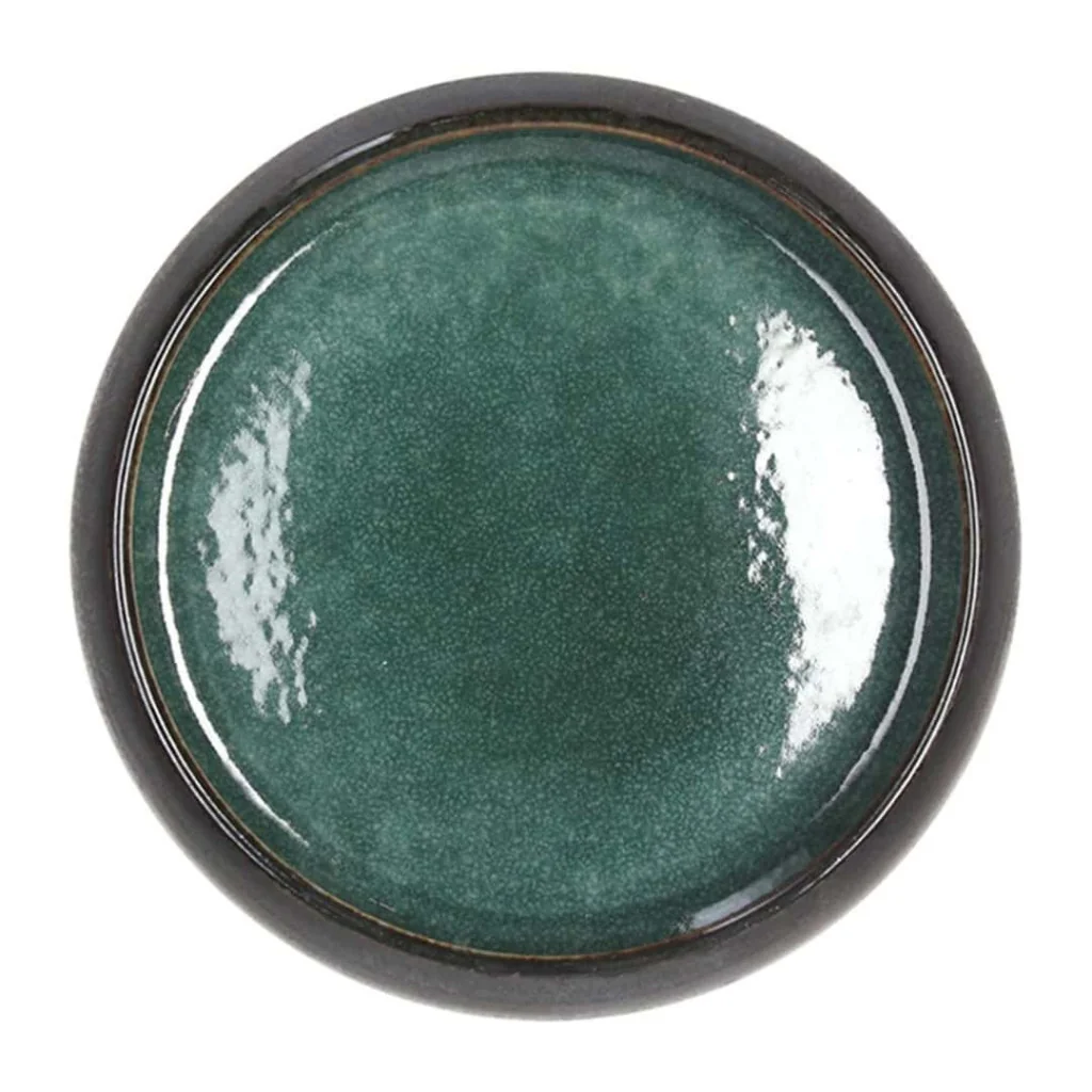 Coppetta Elipse Bronzo e Verde Acqua ø 14 cm TOGNANA
