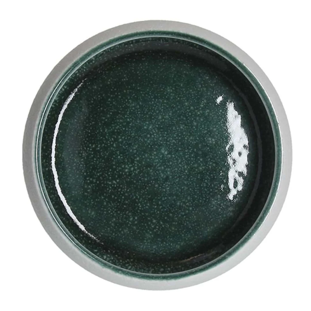 Coppetta Elipse Bianca e Verde Acqua ø 14 cm TOGNANA