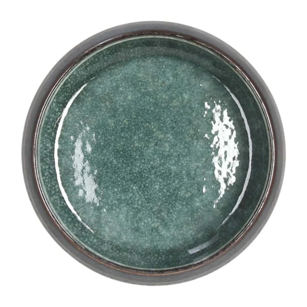 Coppetta Elipse Bronzo e Verde Acqua ø 12 cm TOGNANA