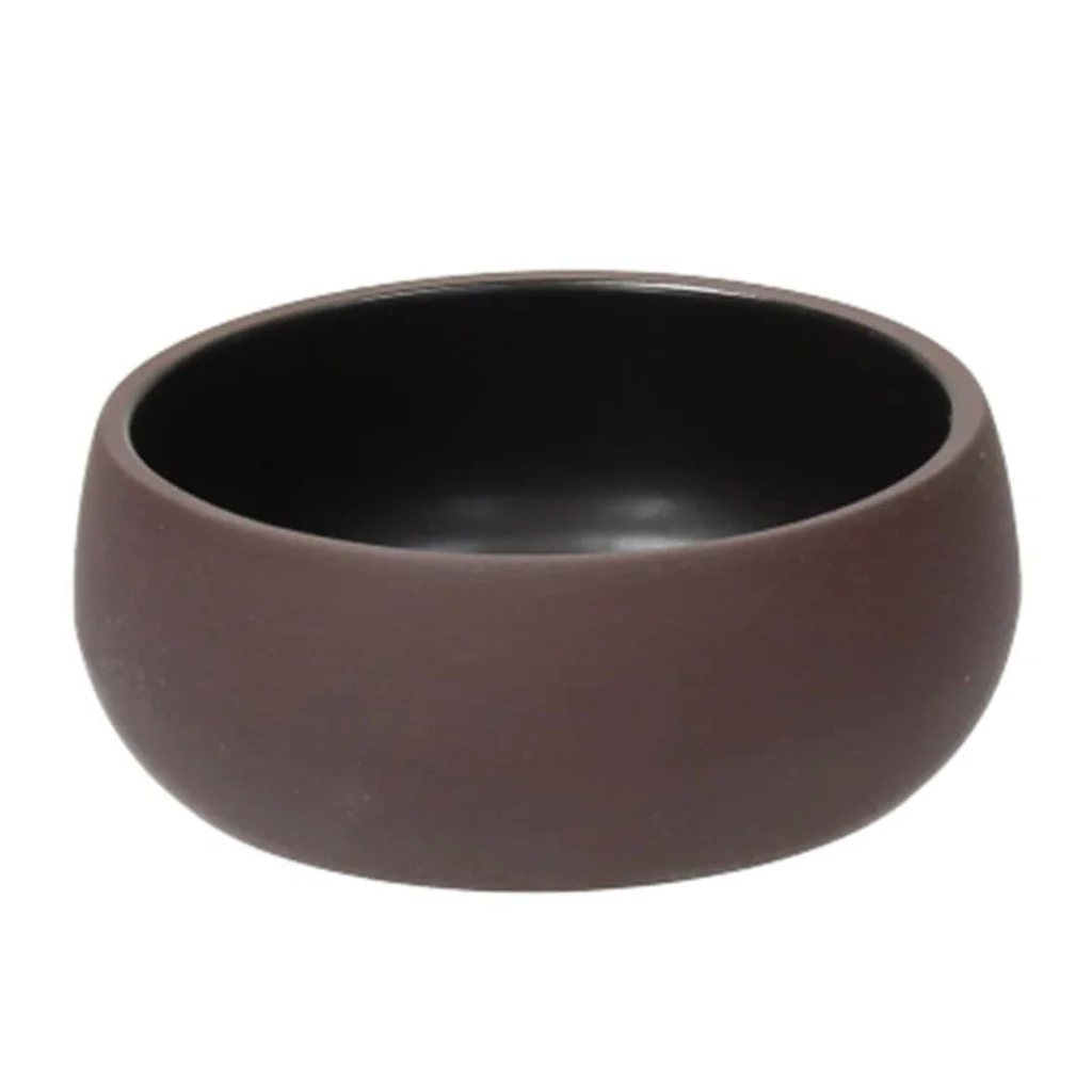 Coppetta Elipse Marrone e Nera ø 12 cm TOGNANA