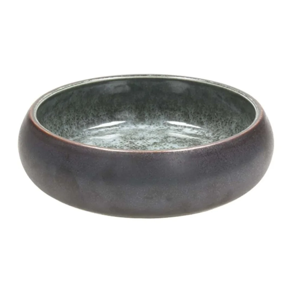 Coppetta Elipse Bronzo e Verde Oliva ø 14 cm TOGNANA