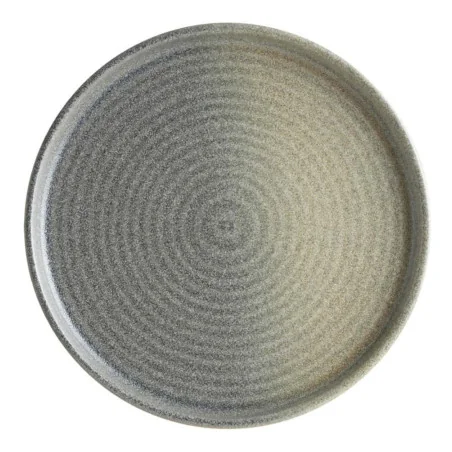 Piatto Piano Ripple Horn Grigio con Bordo ø 28 cm BONNÀ