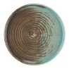 Piatto Piano Coral Marrone Blu con Bordo ø 21 cm BONNÀ