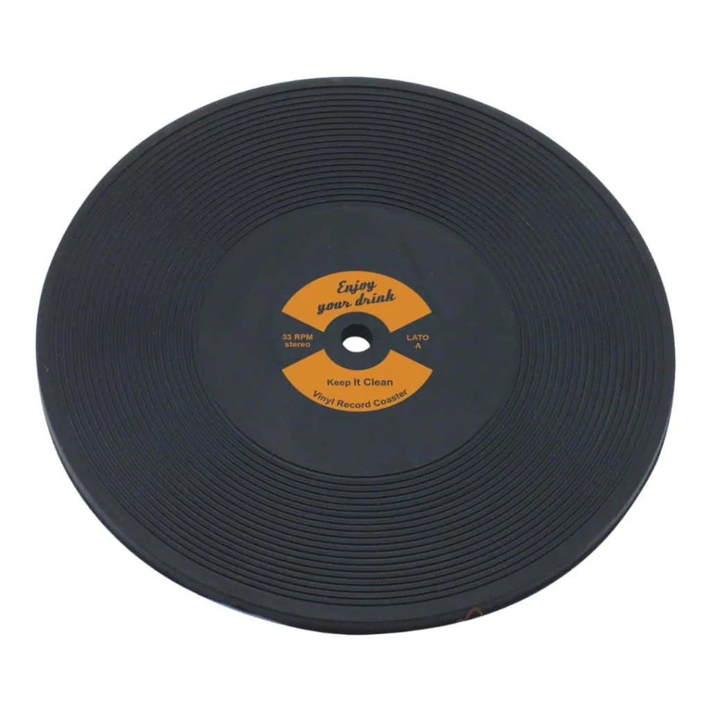 Sottobicchiere Disco Vinile LP Arancione THE BARS