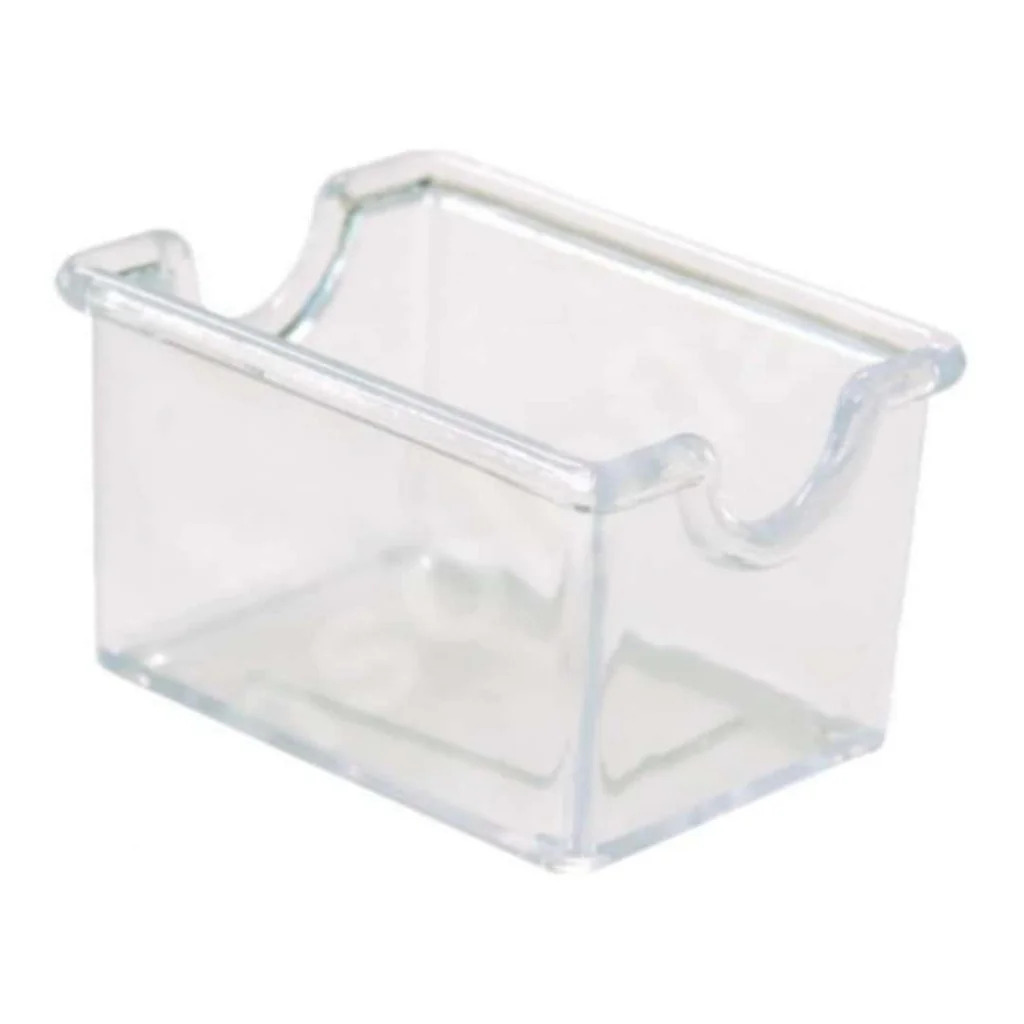 Vaschetta Porta Zucchero Trasparente 8x5x5 cm LEONE