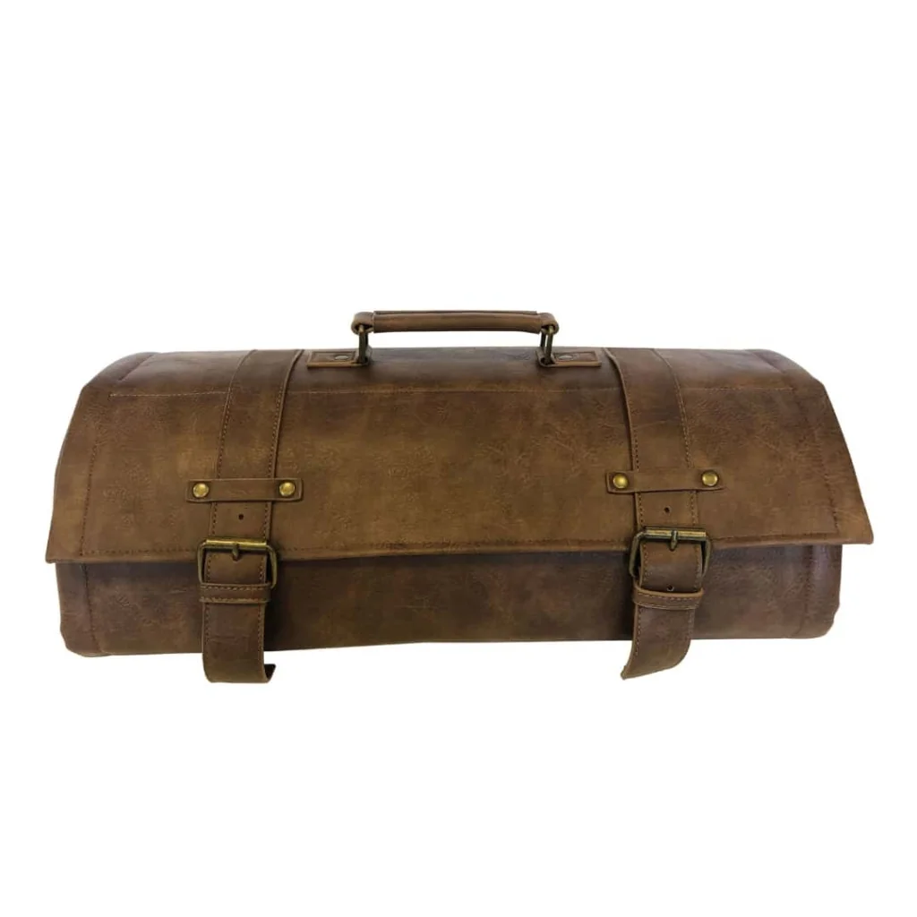 Borsa Barman Roll Ecopelle Marrone Completa THE BARS