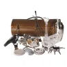 Borsa Barman Roll Ecopelle Marrone Completa THE BARS