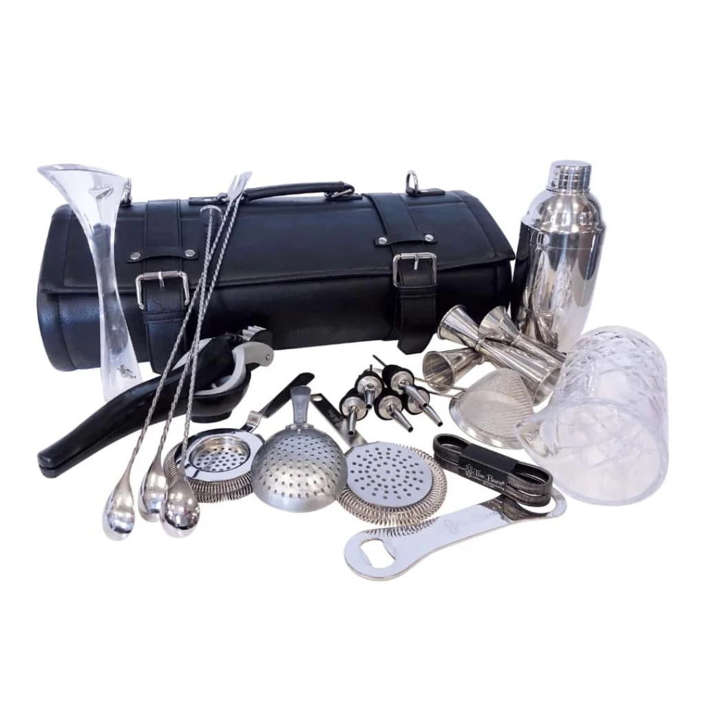 Borsa Barman Roll Ecopelle Nera Completa THE BARS