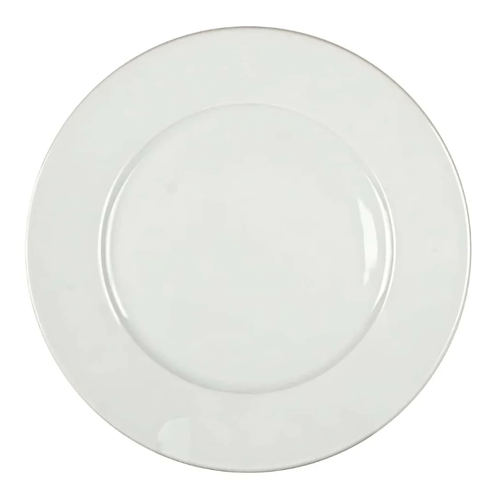 Piatto Piano Pera Bianco con Falda ø 21 cm KUTAHYA PORSELEN
