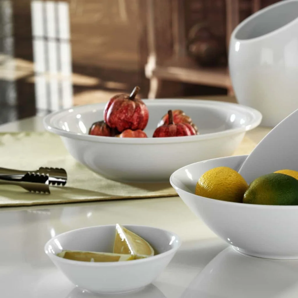 Piatto Piano Pera Bianco con Falda ø 21 cm KUTAHYA PORSELEN