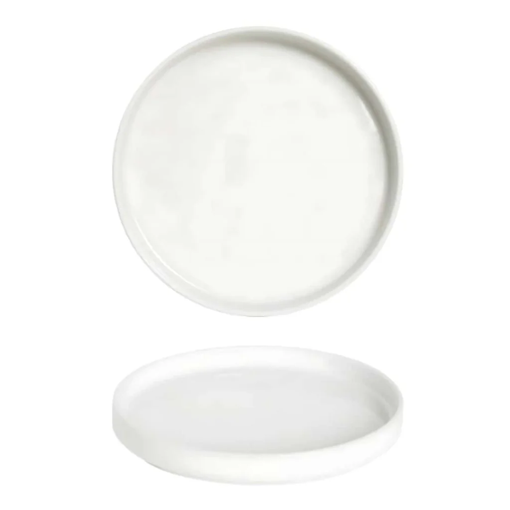 Piatto Piano Oslo Bianco Nordic ø 26 cm SATURNIA