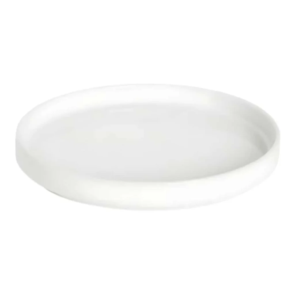 Piatto Piano Oslo Bianco Nordic ø 20 cm SATURNIA