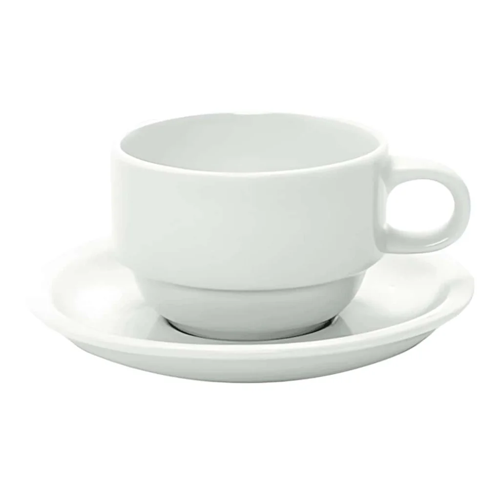 Set 6 Tazze Colazione Riviera con Piattino 23 cl MEDRI