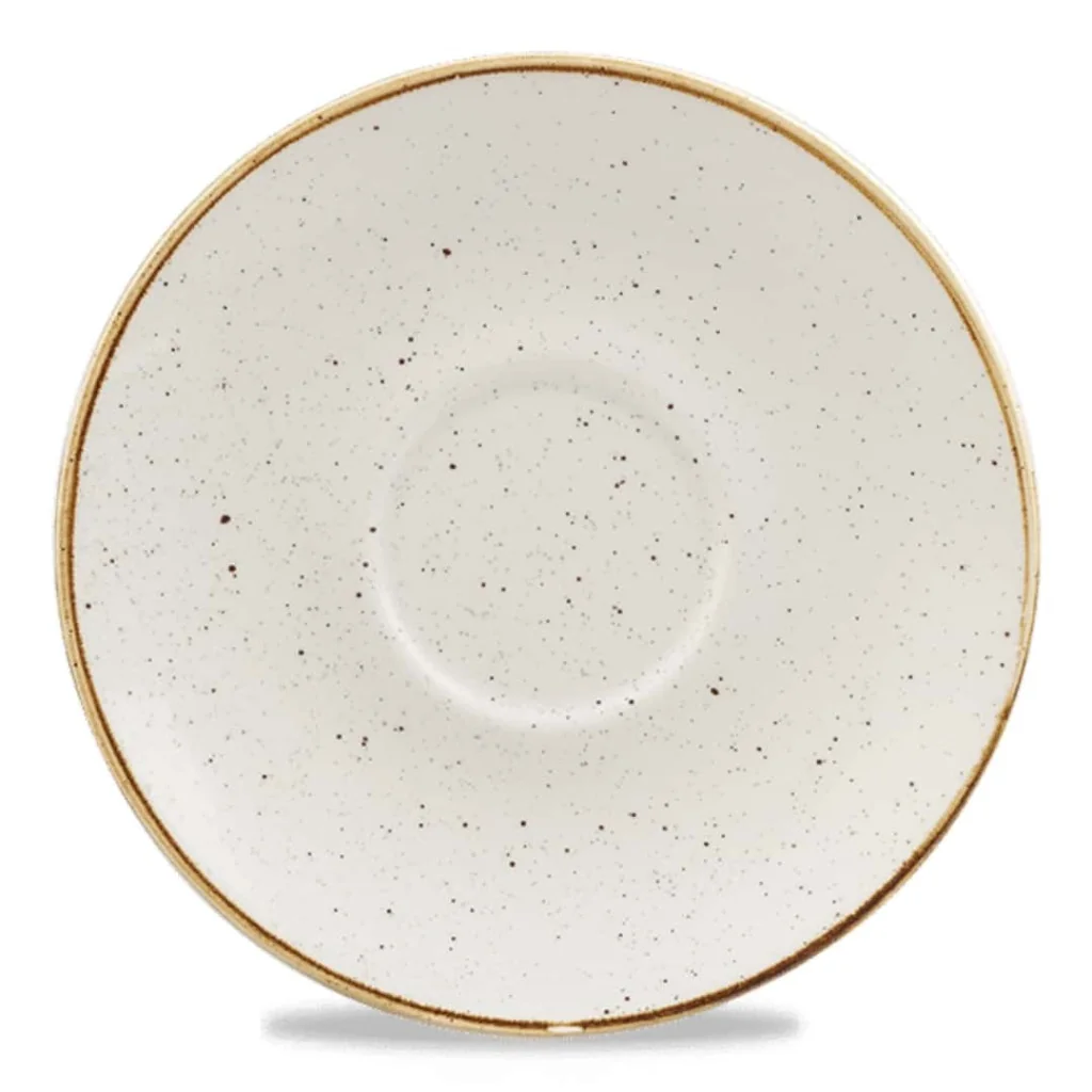 Piattino Tazza Tè Stonecast Bianco ø 15,6 cm CHURCHILL