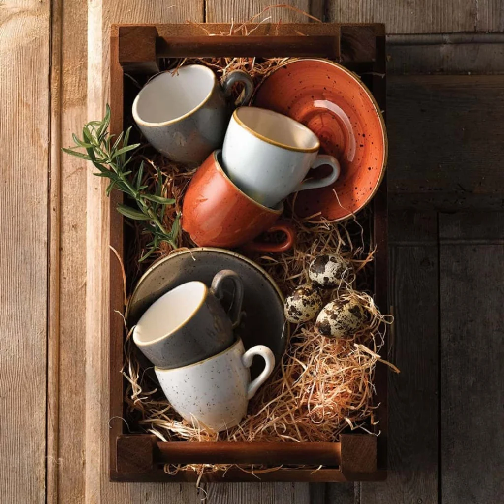 Tazza Caffè Stonecast Bianca 10 cl CHURCHILL
