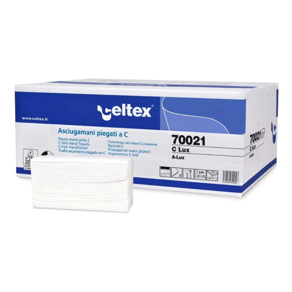 Asciugamani Carta Piegati a C Lux 152 pz INDUSTRIE CELTEX