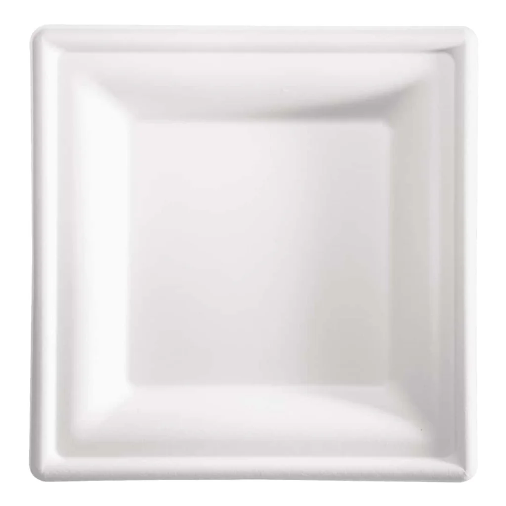 Piatto Piano Quadrato Polpa 20x20 cm 50 pz DT