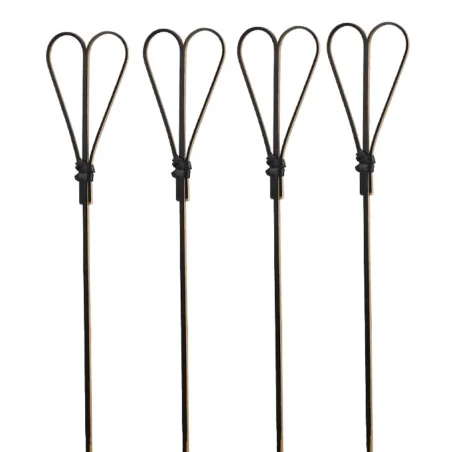 Spiedi Bamboo Cuore Neri 15 cm 100 pz LEONE