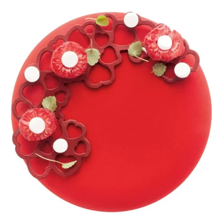 Stampo Silicone Monoporzione Mezzaluna - Cuori PAVONI