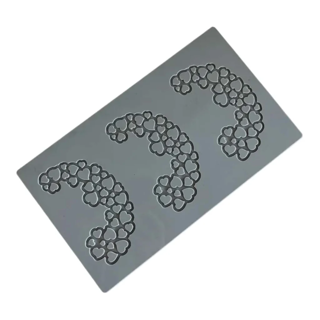 Stampo Silicone Monoporzione Mezzaluna - Cuori PAVONI