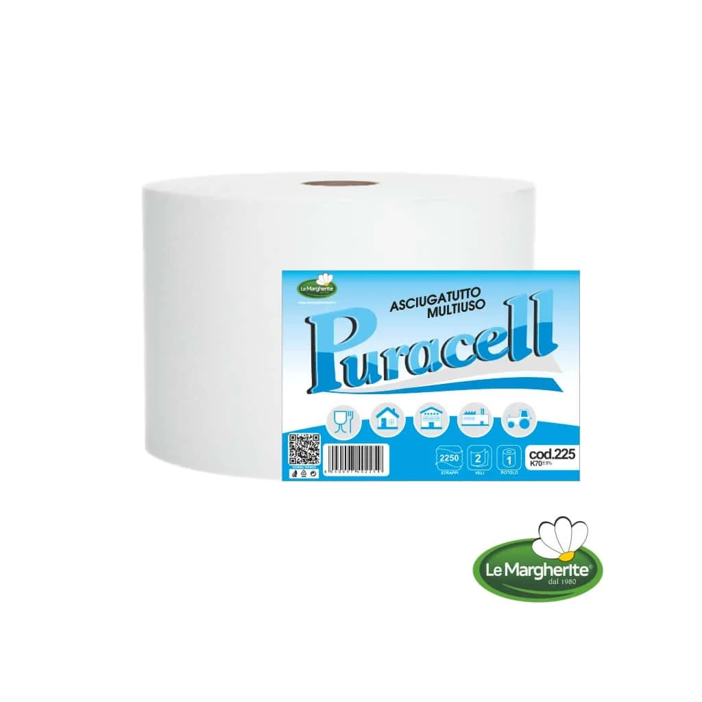Rotolone Industriale Carta Puracell K70 LE MARGHERITE