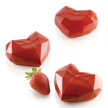 Stampo Silicone Amorini Origami 110 Cuore con Cutter SILIKOMART