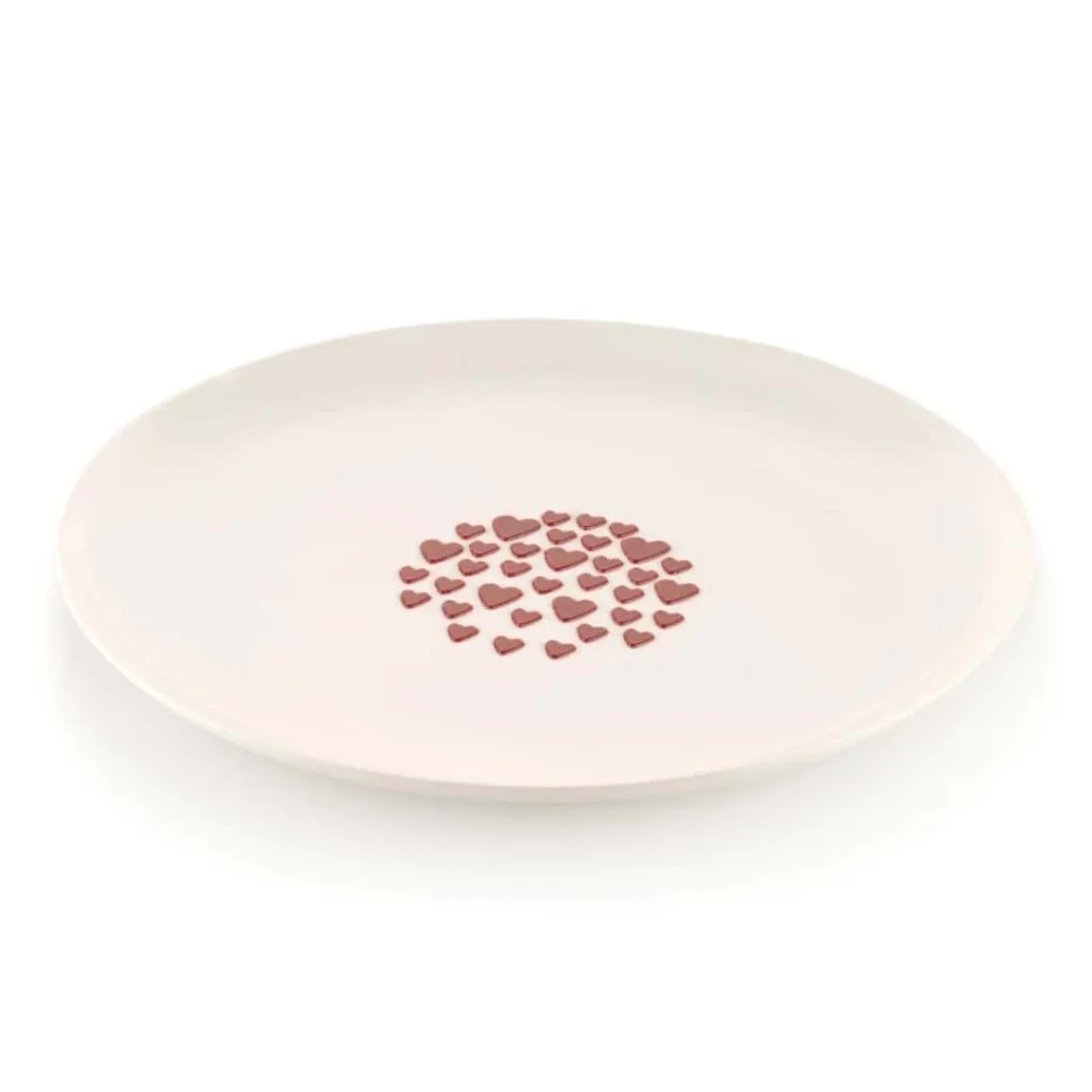 Set 2 Stampi Silicone Stencil Cuore ø 10 cm SILIKOMART
