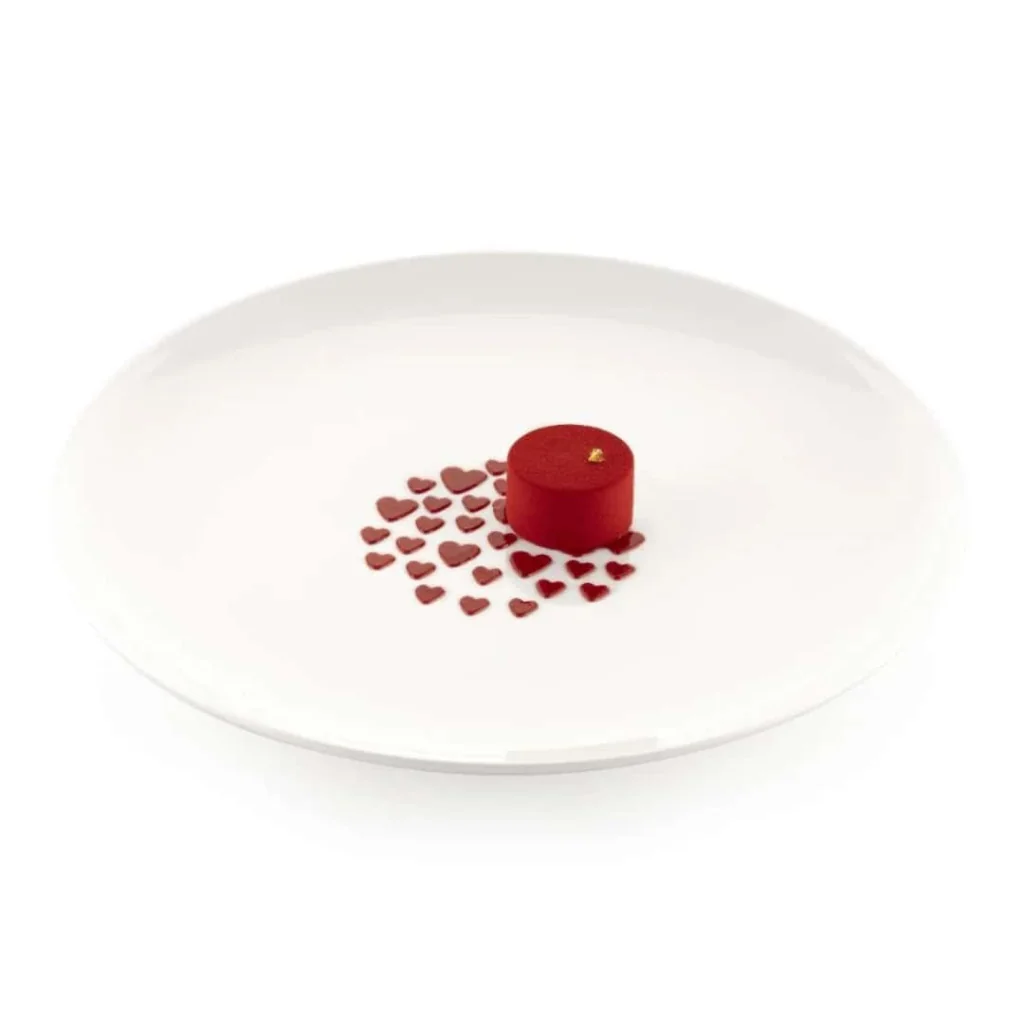 Set 2 Stampi Silicone Stencil Cuore ø 10 cm SILIKOMART