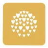 Set 2 Stampi Silicone Stencil Cuore ø 10 cm SILIKOMART