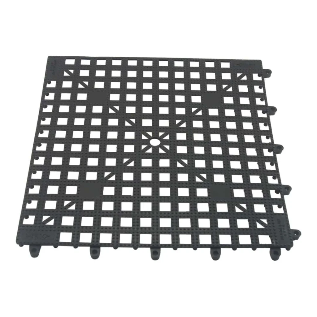 Tappetino Componibile Nero 33x33 cm THE BARS