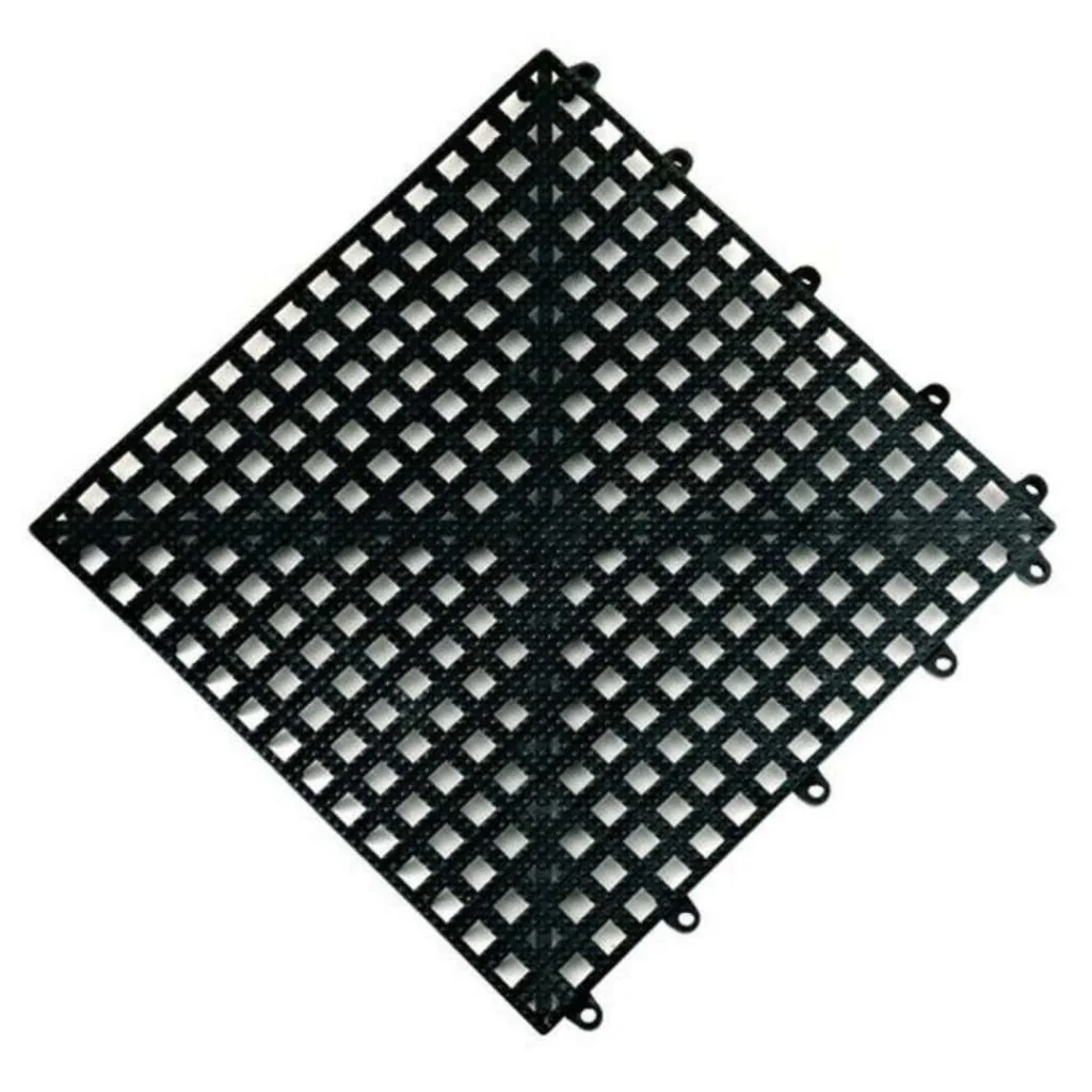 Tappetino Componibile Nero 33x33 cm THE BARS