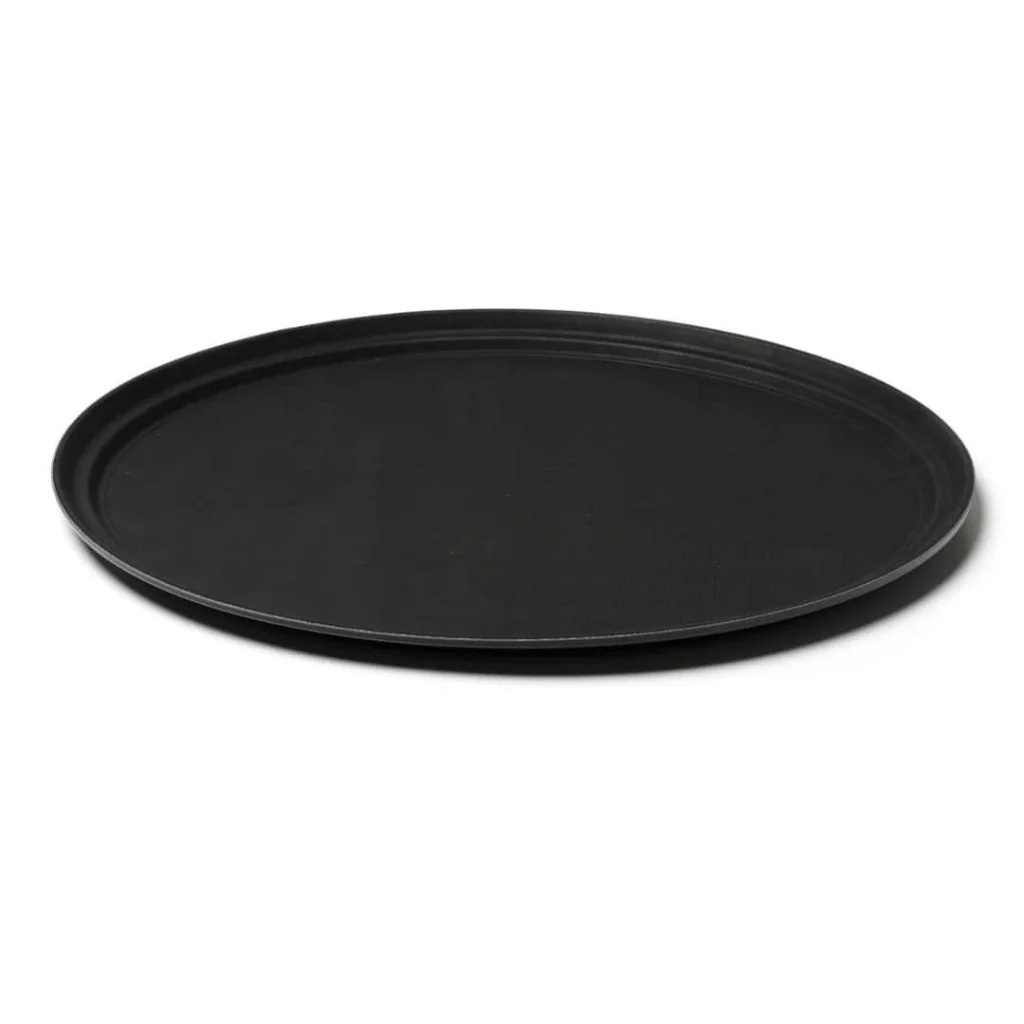 Vassoio Antiscivolo Nero Ovale 68x56 cm COMAS