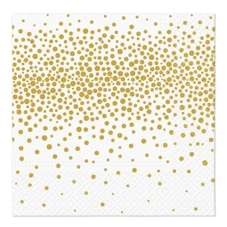 Tovaglioli Sfere di Natale Oro 33x33 cm PAW