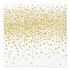 Tovaglioli Sfere di Natale Oro 33x33 cm PAW