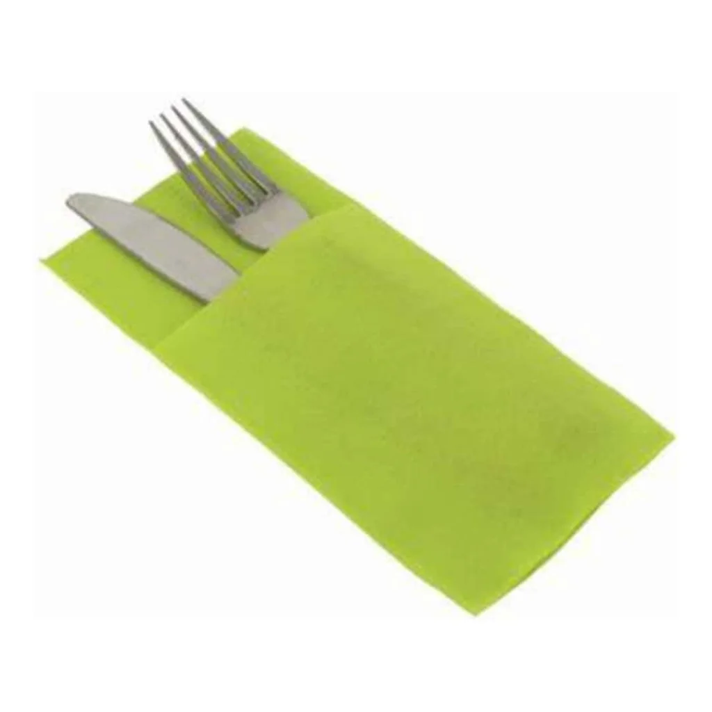 Tovaglioli Portaposate Pocket Verde Mela 50 pz PIERROT