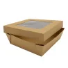 Box Alimenti con Finestra Kraft 14x14x5 cm 30 pz IMBALLAGGI