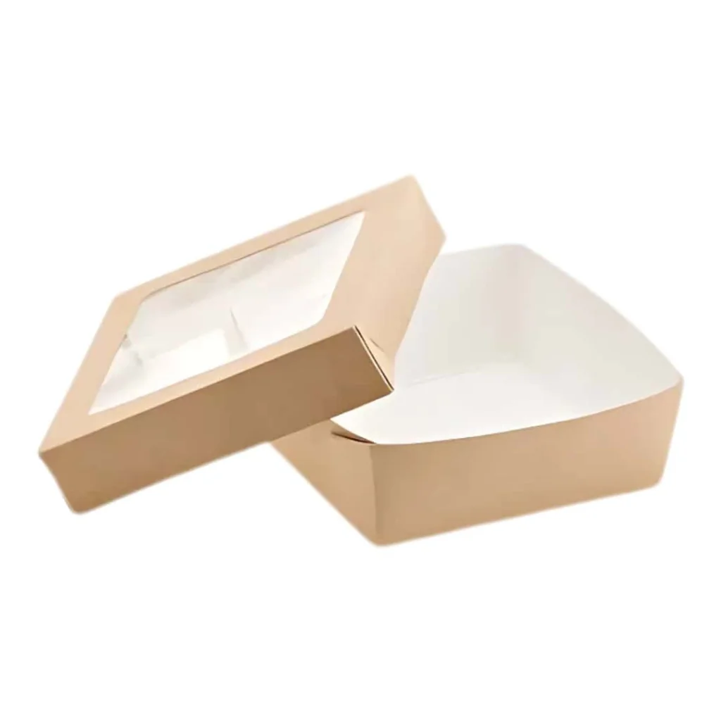 Food Box con Finestra 12x12x4,5 cm 25 pz LEONE