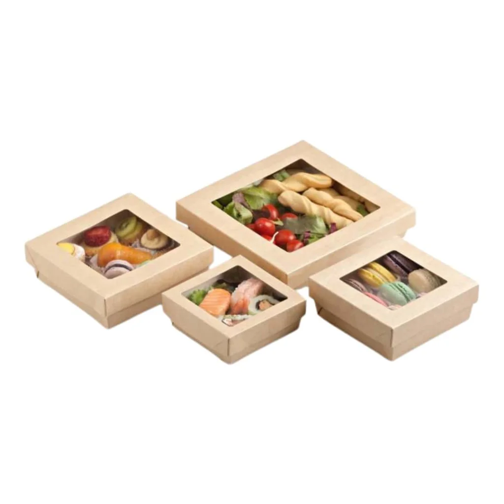 Food Box con Finestra 12x12x4,5 cm 25 pz LEONE