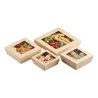 Food Box con Finestra 12x12x4,5 cm 25 pz LEONE