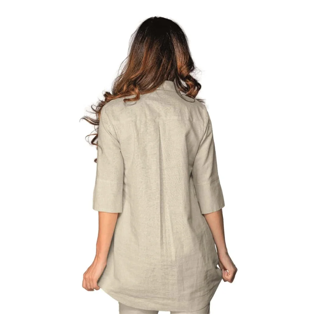 Blusa Java Lino Beige ISACCO