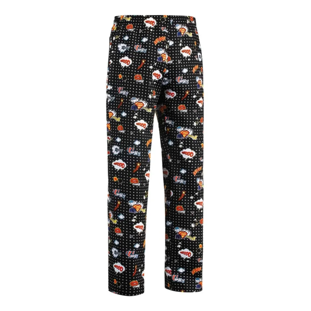 Pantalone Coulisse Pop Art Nero EGOCHEF
