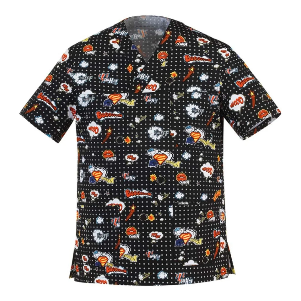 Casacca Leonardo Pop Art Nera EGOCHEF