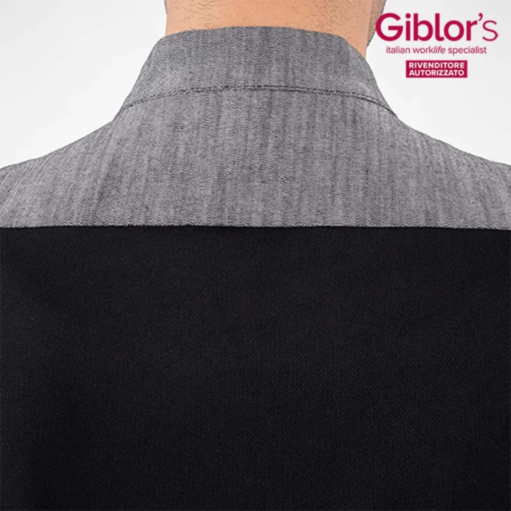 Giacca Enea Nera Inserto Jeans GIBLORS